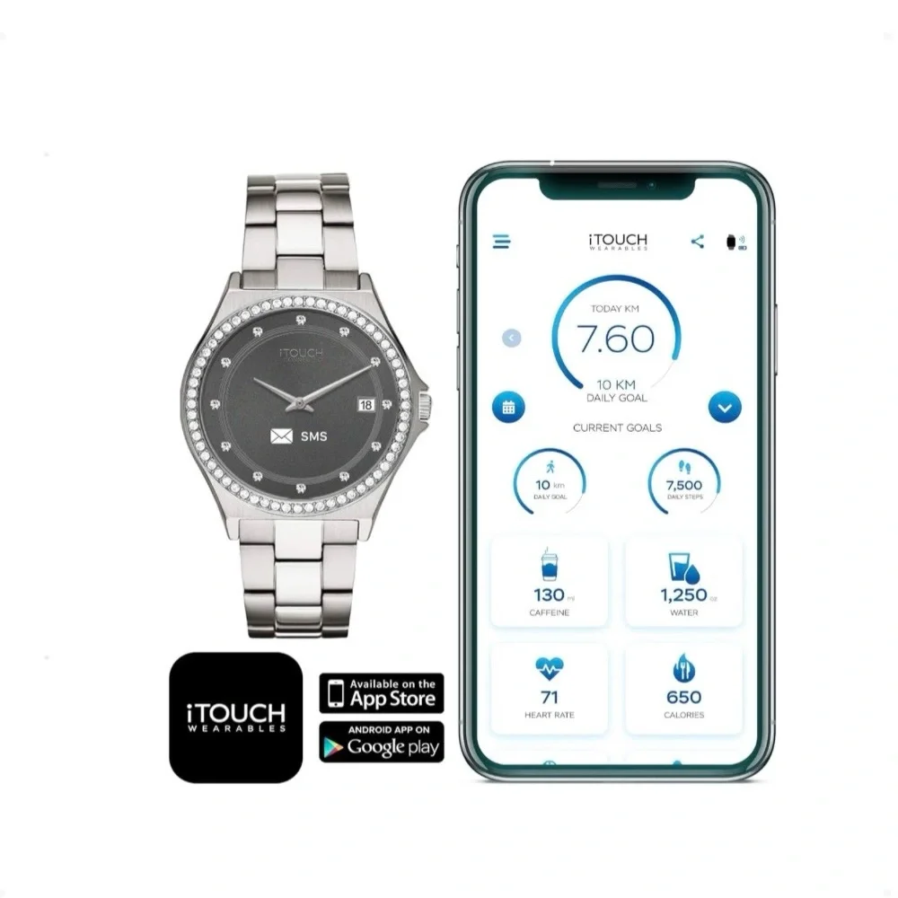 iTOUCH Connected Silver Smartwatch
